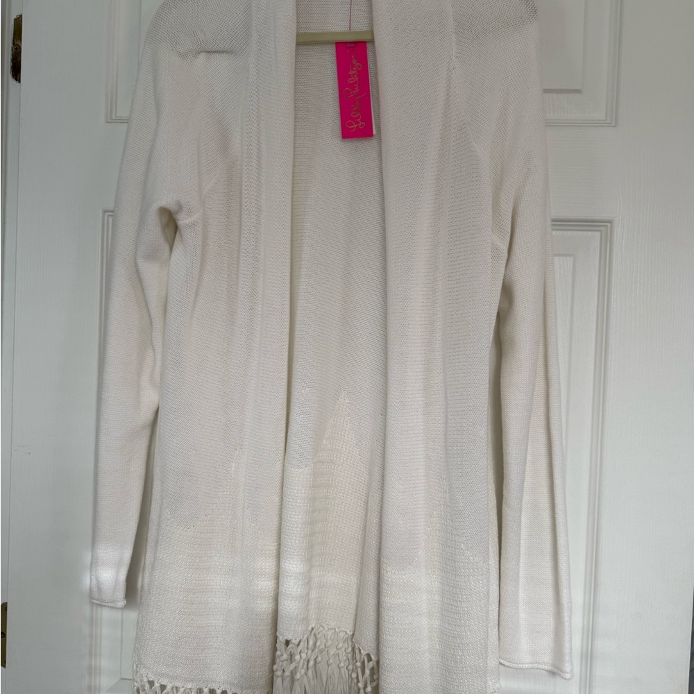 Lilly Pulitzer Tatum white cardigan